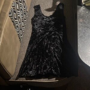 Elegant Black Velvet Dress